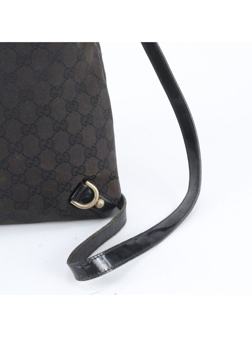 Gucci GG Canvas Leather Shoulder Bag Crossbody Hand Abbey - Picture 2 of 12